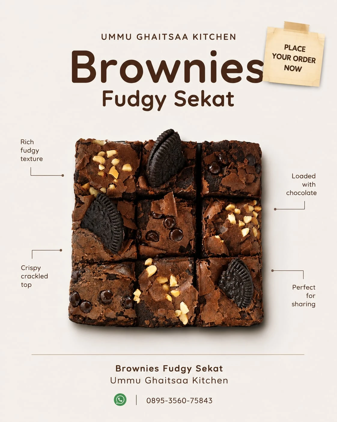 Brownies fudgy